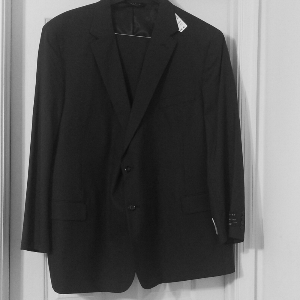 Dark blue suit